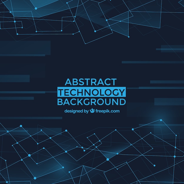 Free vector technology background in abstract style