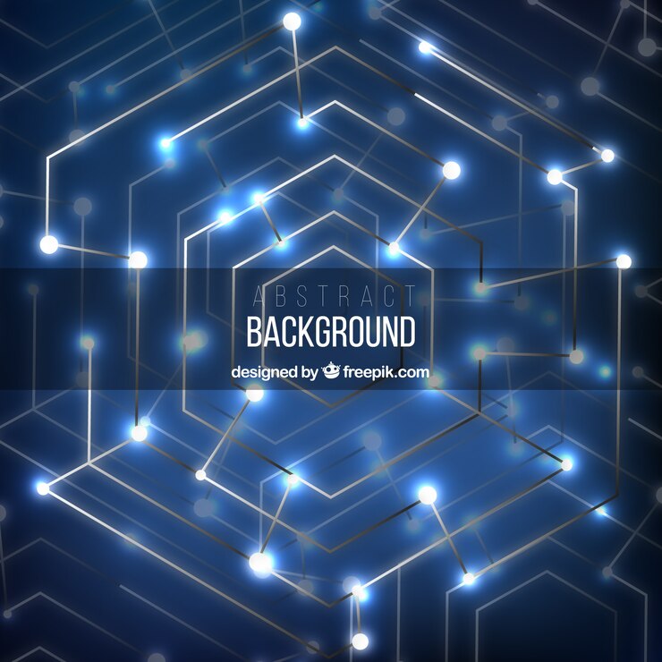 Free Vector technology background in abstract style