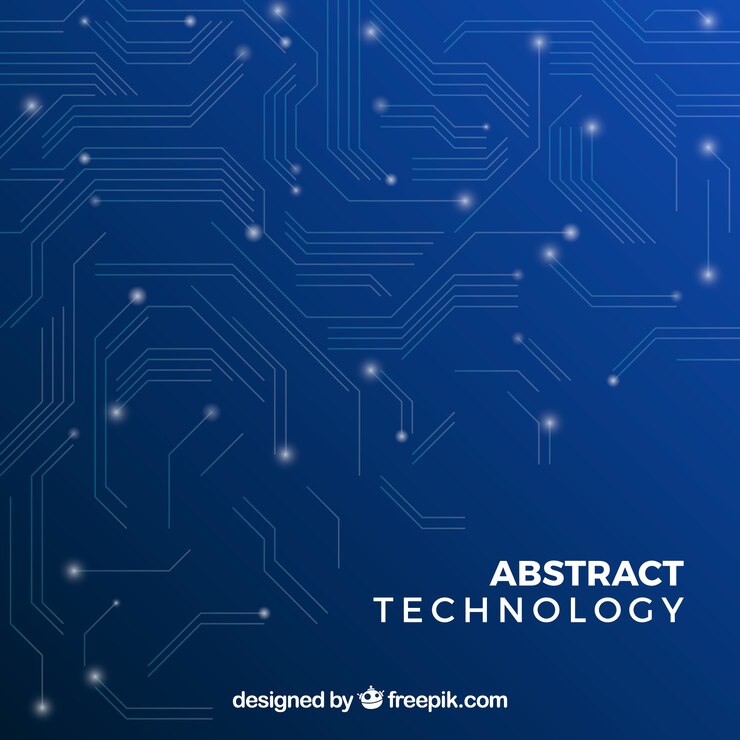 Free Vector technology background in abstract style