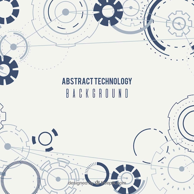 Free vector technology background in abstract style