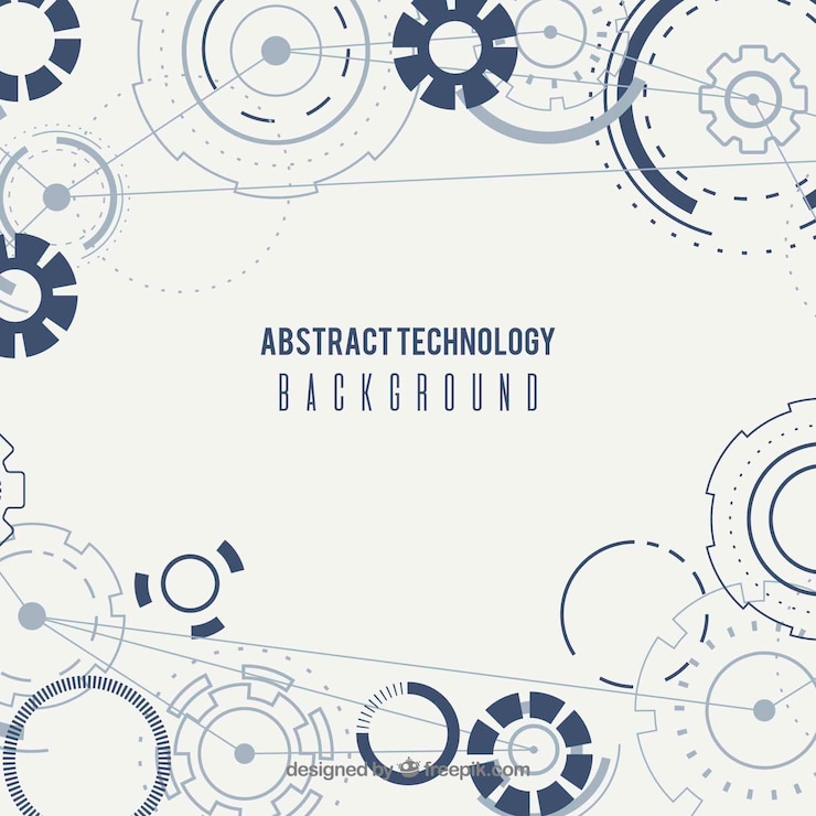 Free Vector technology background in abstract style