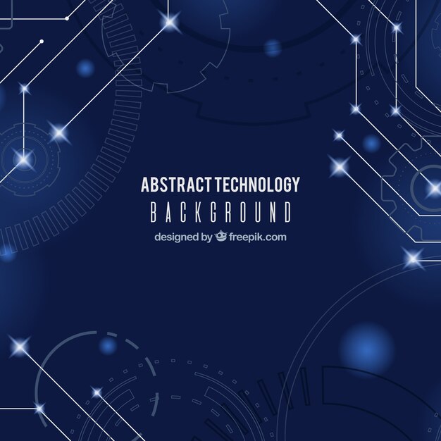 Technology background in abstract style