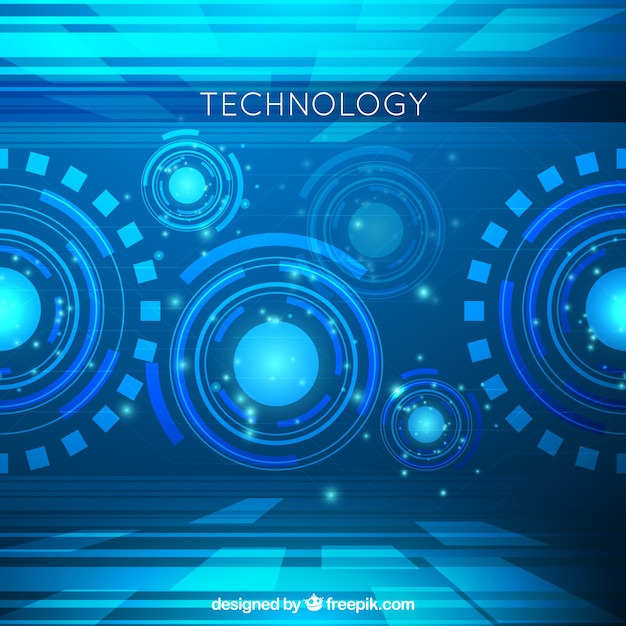 Бесплатное векторное изображение Технология фон в абстрактном стиле