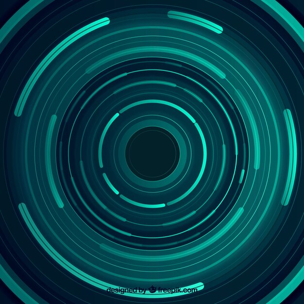 Technology background with abstract circles