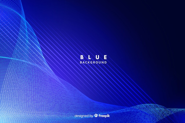 Technology background with blue abstract shapes