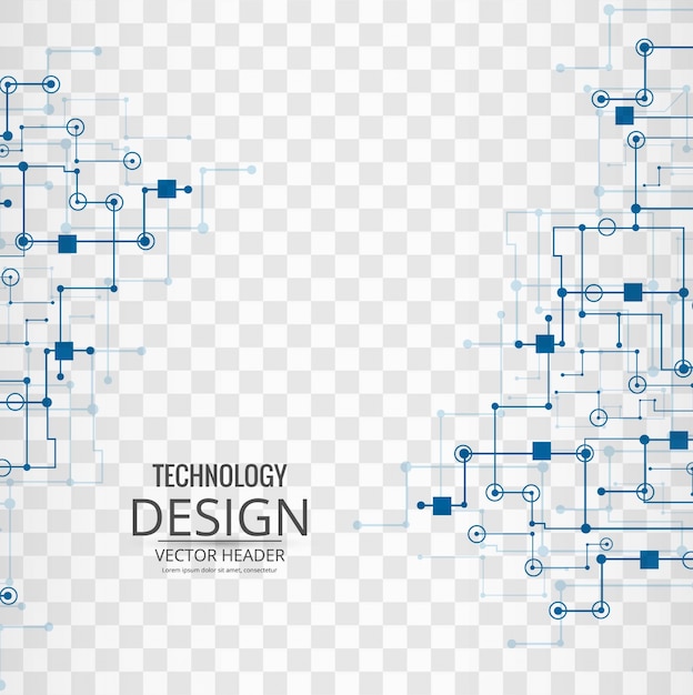 Technology background with blue links