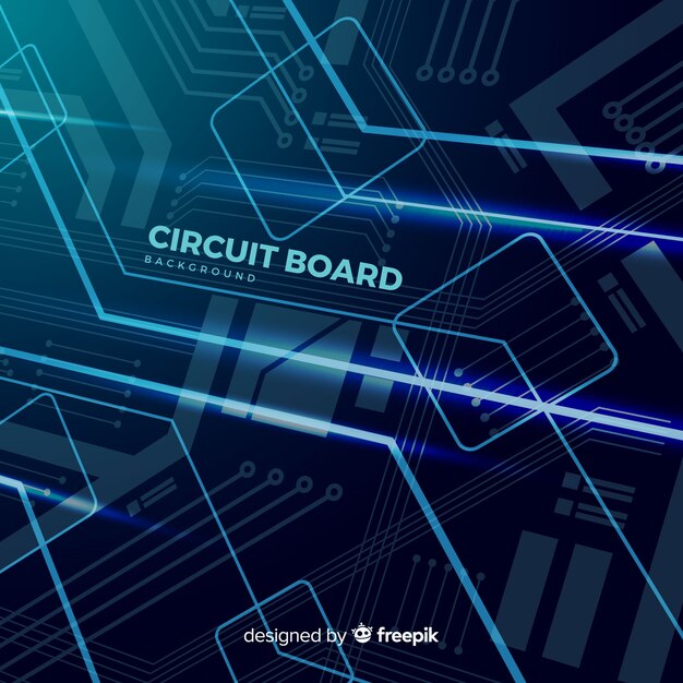 Technology background with circuit board