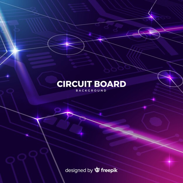 Technology background with circuit board