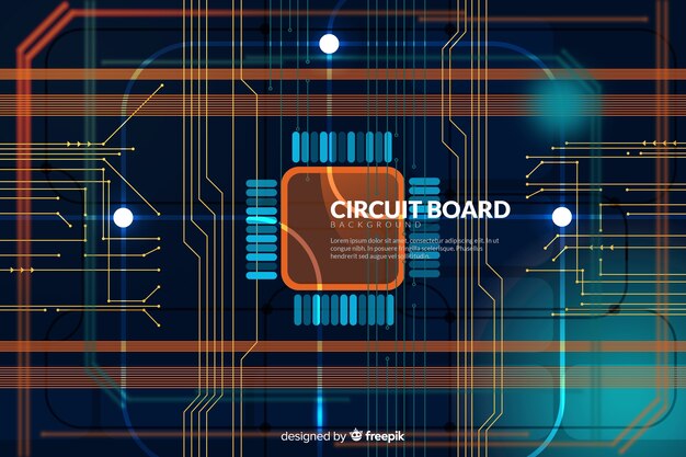 Technology background with circuit board