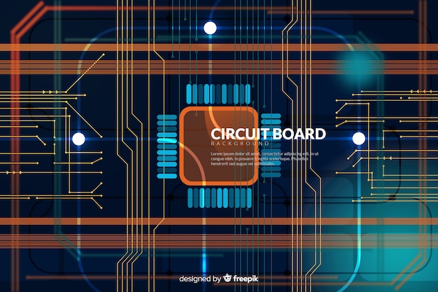 Technology background with circuit board