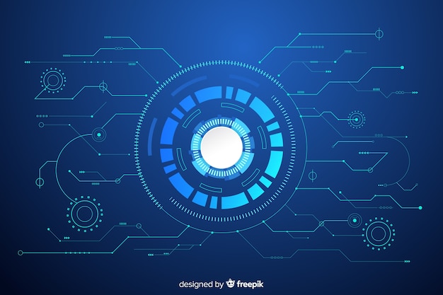 Technology background with circuit board