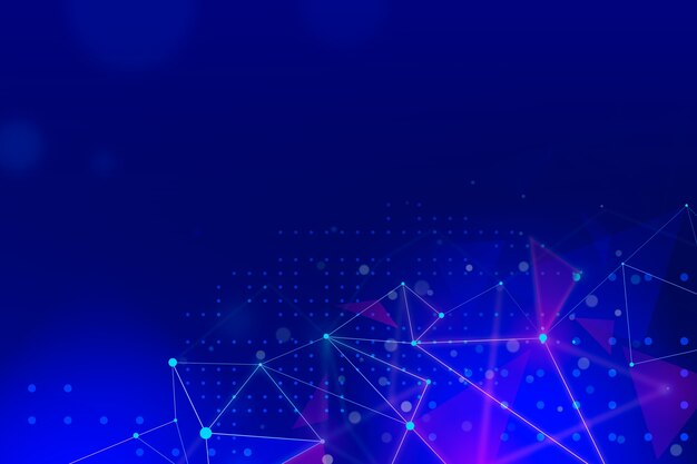 technology background with connection lines