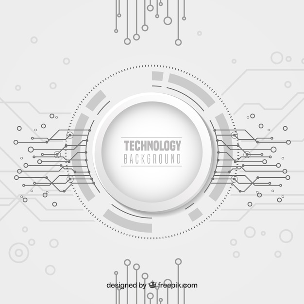 Technology background with dots ans lines