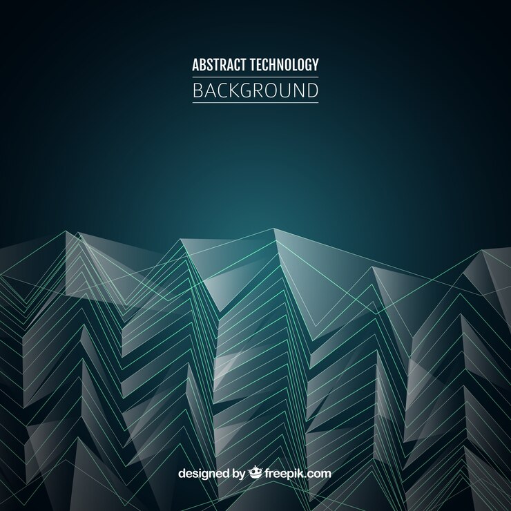 Free Vector technology background with dots ans lines