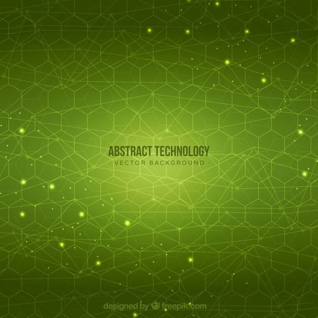 Technology background with dots ans lines