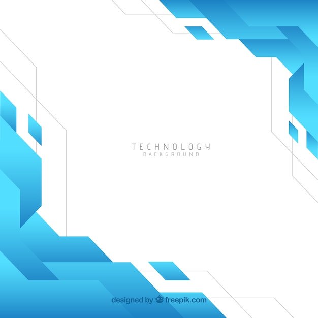 Technology background with geometric style