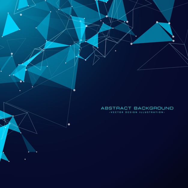 Free vector technology background with triangle shapes