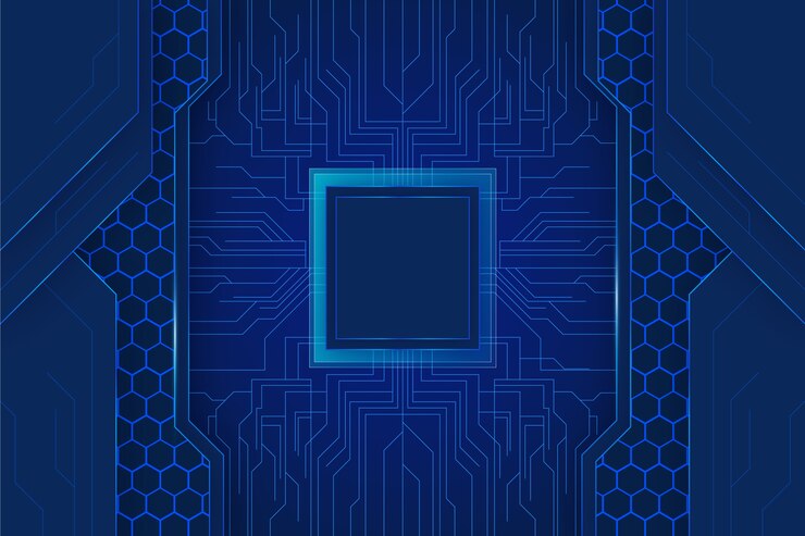 Free Vector technology background with wires