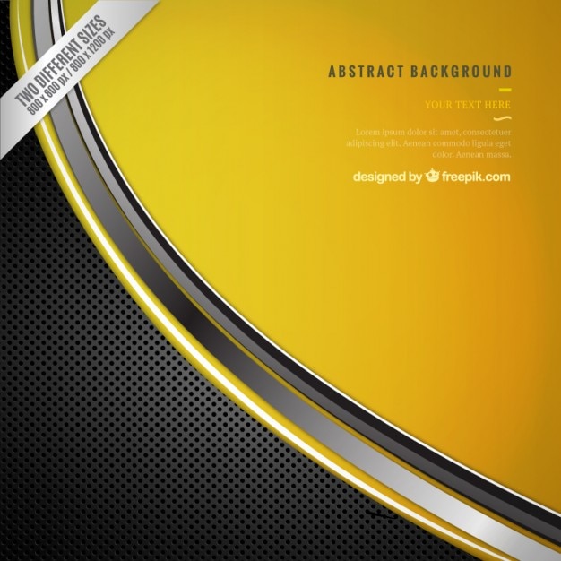 Free vector technology background in yellow and gray color