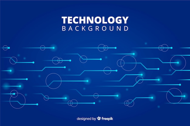 Бесплатное векторное изображение Технологический фон