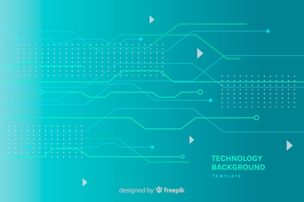 Бесплатное векторное изображение Технологический фон