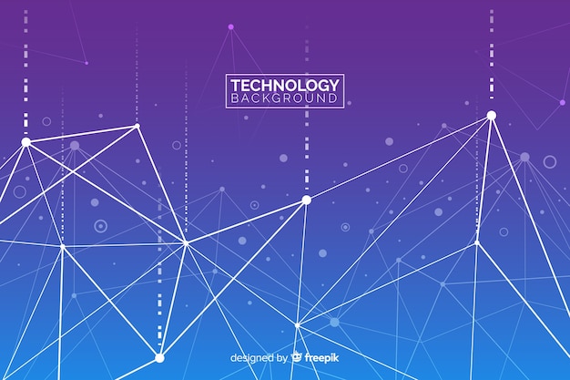 Vettore gratuito sfondo di tecnologia