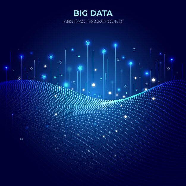 Technology Big Data gradient background
