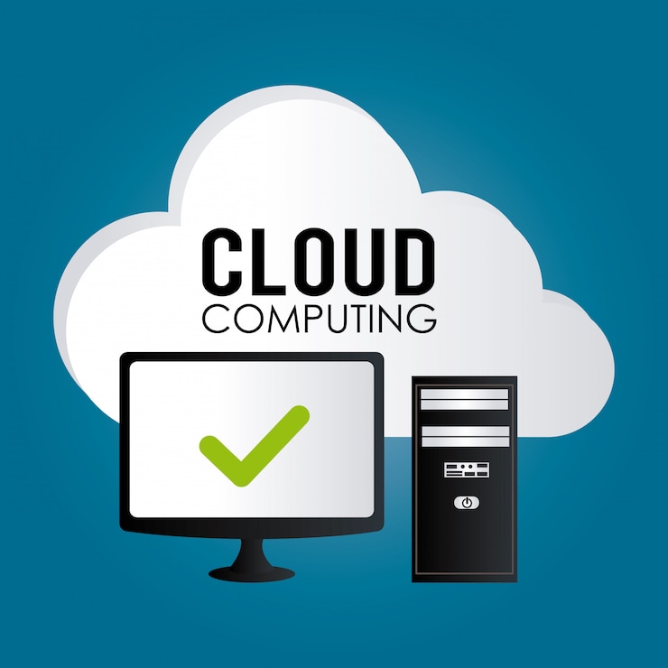 Free Vector technology over blue