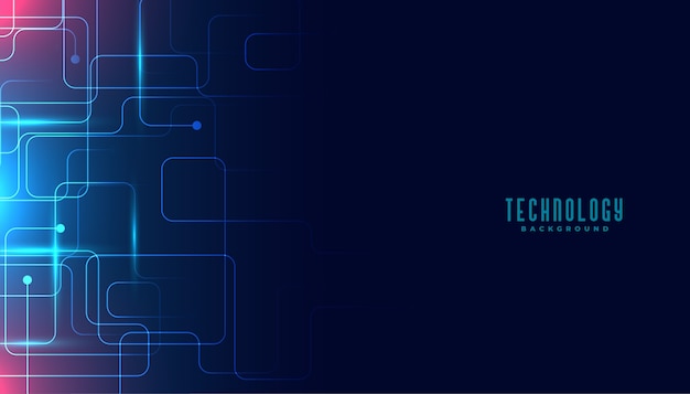無料ベクター 技術回路ラインデジタル背景デザイン