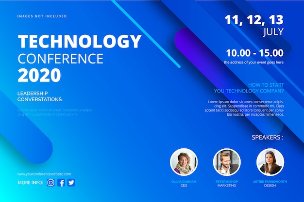 Technology Conference Poster Template