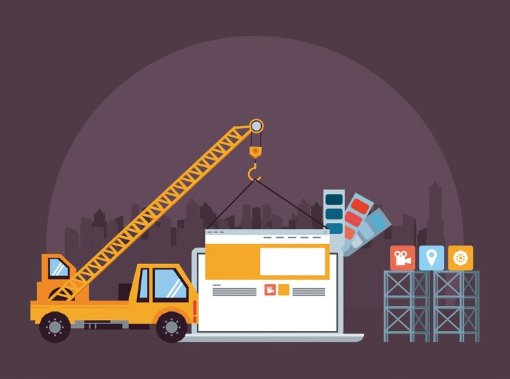 Free Vector technology device laptop maintenance cartoon