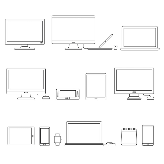 無料ベクター 技術デバイス