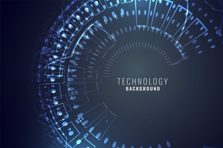 Free Vector technology digital background