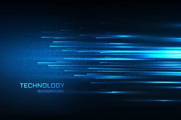 Technology digital concept blue background