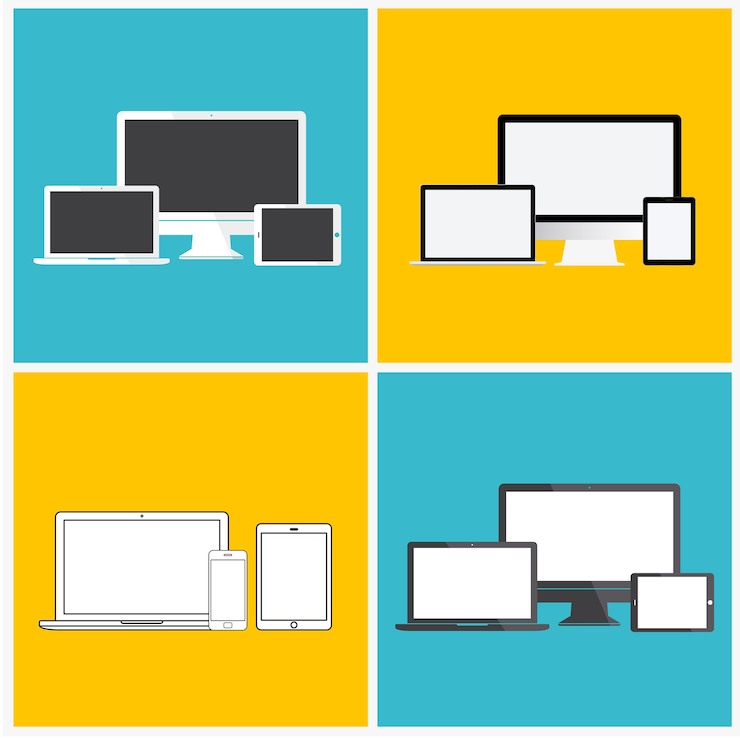 Free Vector technology digital device icon concept