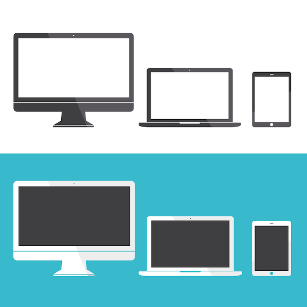 Technology digital device icon vector concept