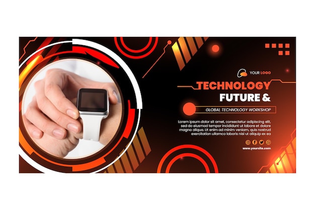 Technology & future banner template