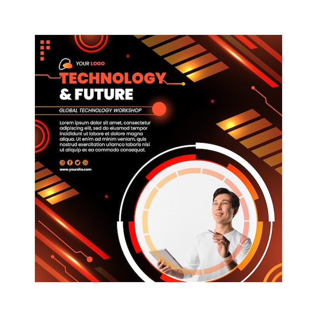 Technology & future flyer template