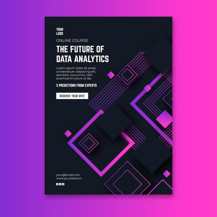 Free Vector technology and future flyer vertical