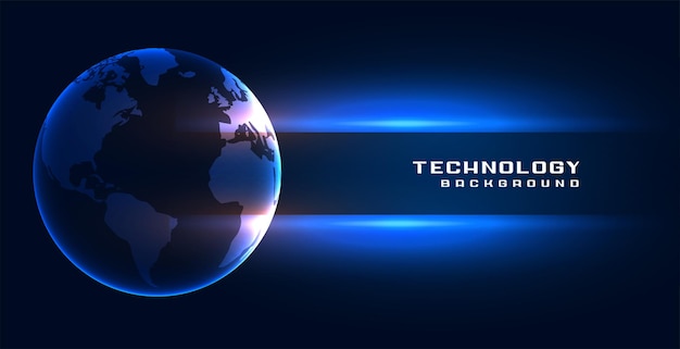 Technology global eath concept background