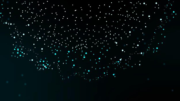 Technology particle dots digital corporate black wallpaper