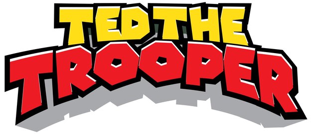 Дизайн текста логотипа Ted The Trooper