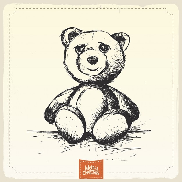 Free Vector teddy bear, christmas