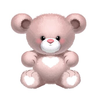 かわいいカラフルな柔らかいぬいぐるみ動物おもちゃイラストのセット プレミアムベクター かわいいカラフルな柔らかいぬいぐるみ動物おもちゃイラストのセット プレミアムベクター