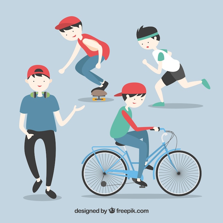 無料Vector スポーツのイラストをやっティーン