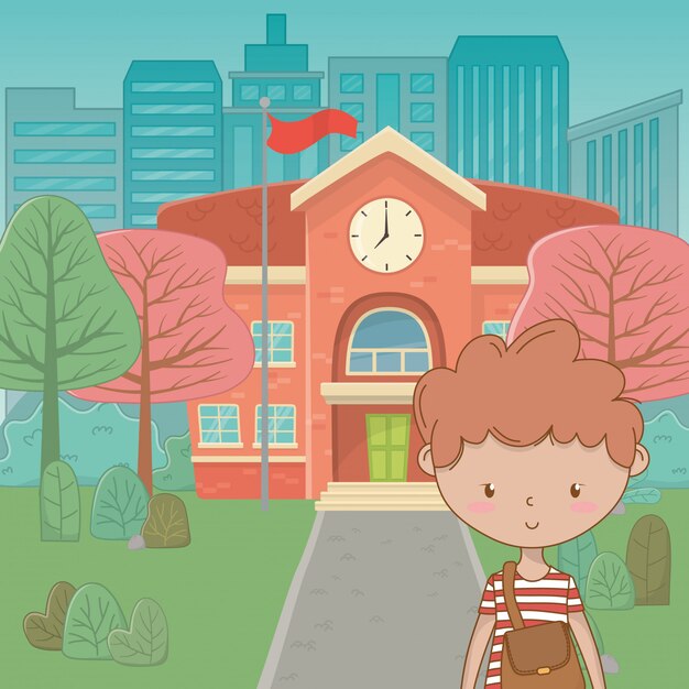 Teenager boy cartoon 
