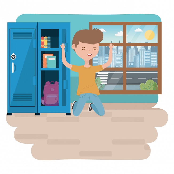 Free Vector teenager boy cartoon 