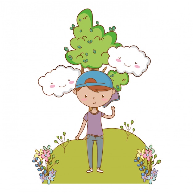 teenager boy of cartoon 