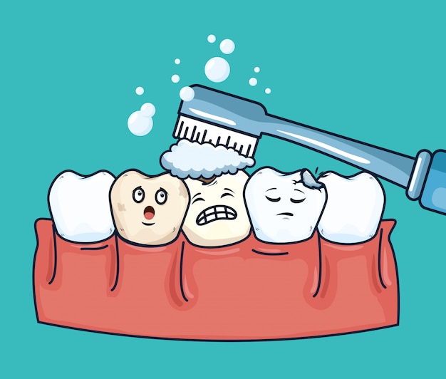 칫솔 치과 위생으로 치아 관리