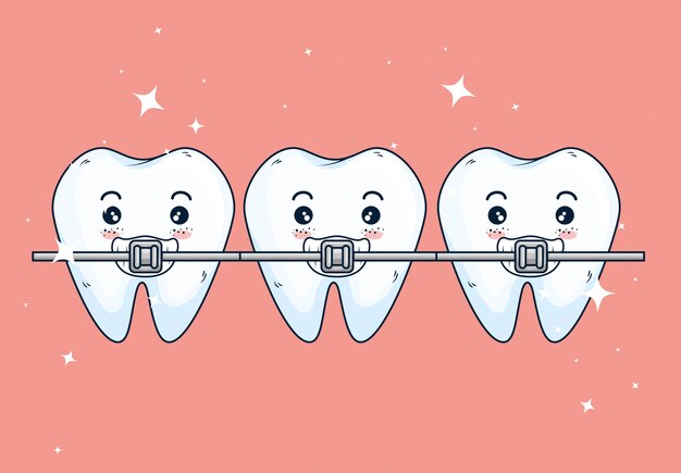 Teeth orthodontist treatment to dentistry healthcare